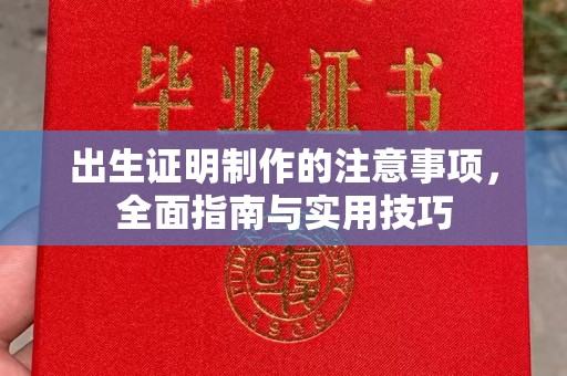 相城出生证明制作的注意事项，全面指南与实用技巧